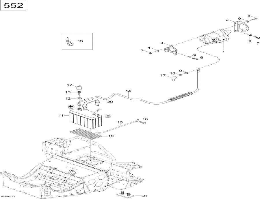 Snowmobiles   - Battery And Starter