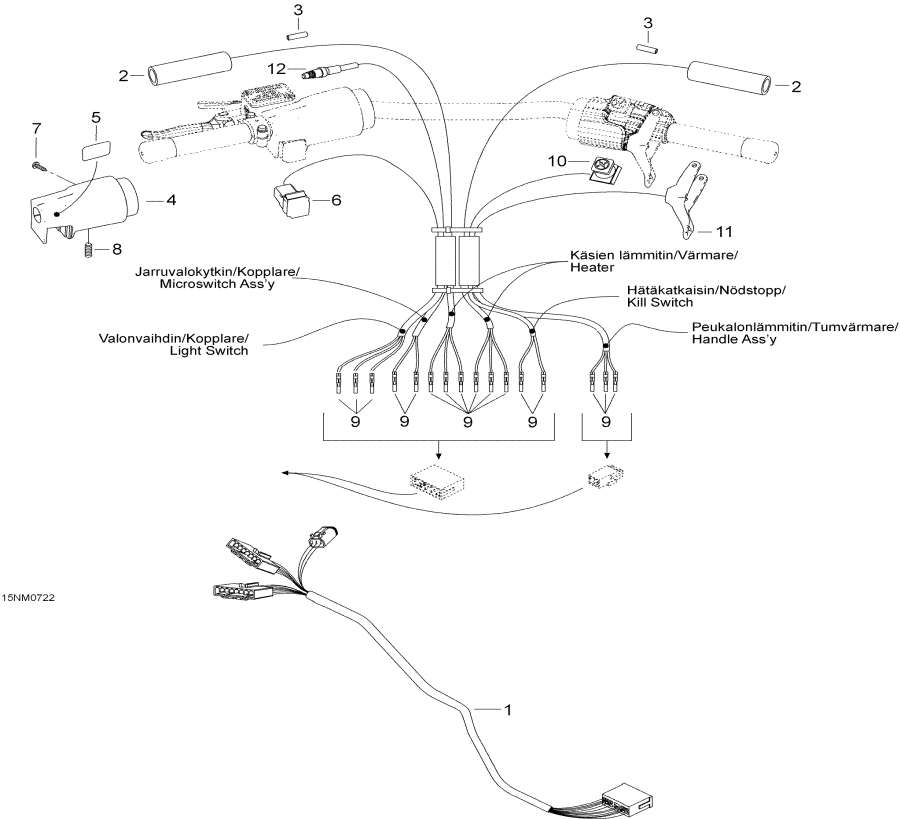  Lynx  - Steering Harness -    