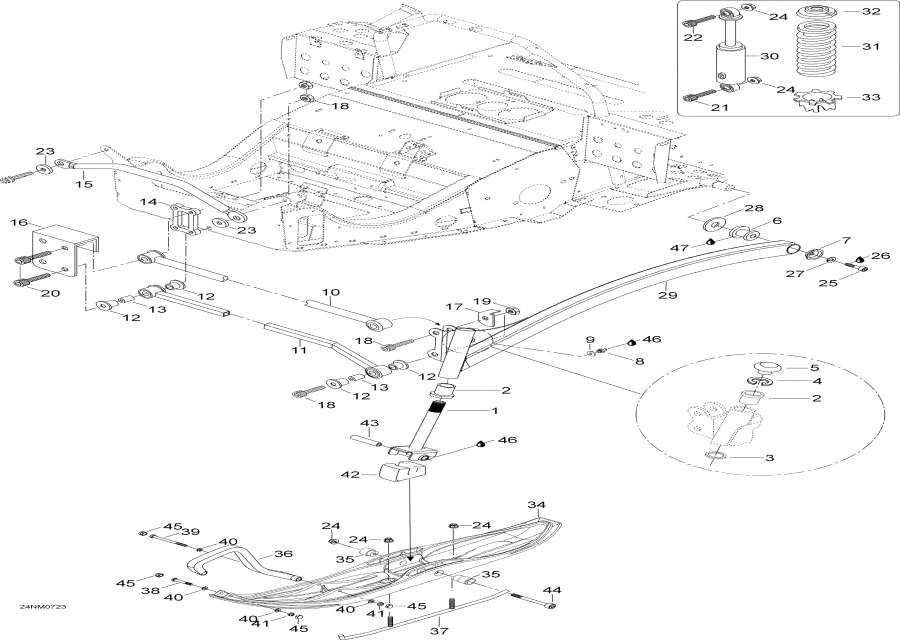 Snowmobiles Lynx  - Front Suspension And Ski /    