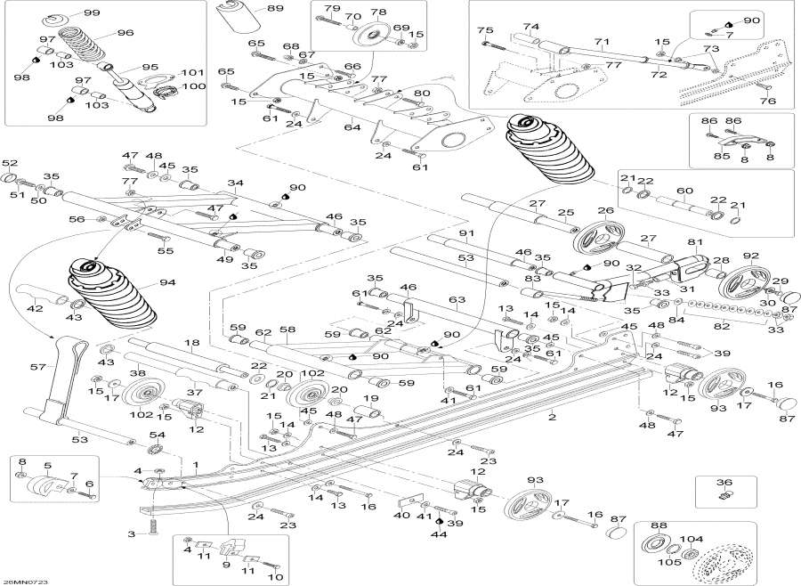 Snow mobile   -   - Rear Suspension