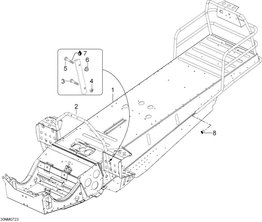 Snow mobile lynx  - Frame