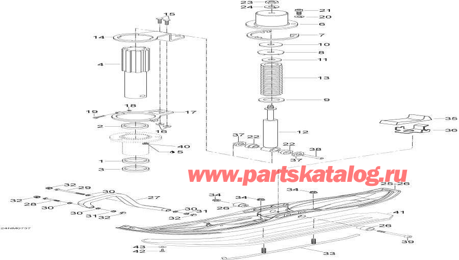 Snow mobile   -     - Front Suspension And Ski