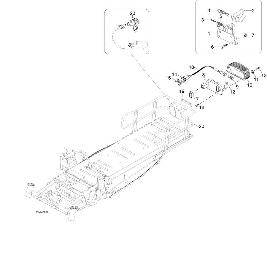 Snow mobile   - Rack