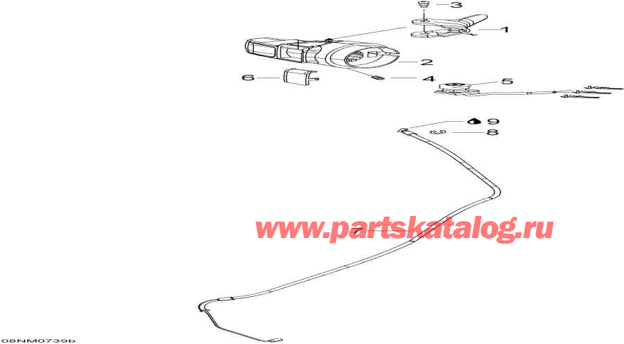 Snow mobile   -  Handle   / Throttle Handle And Housing