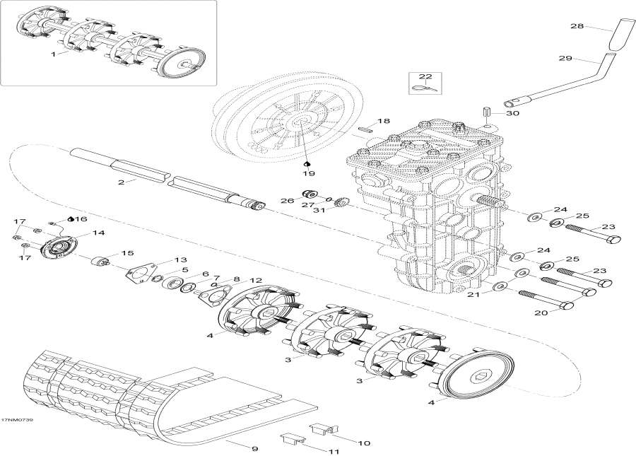 Snow mobile   - Drive System / Drive System