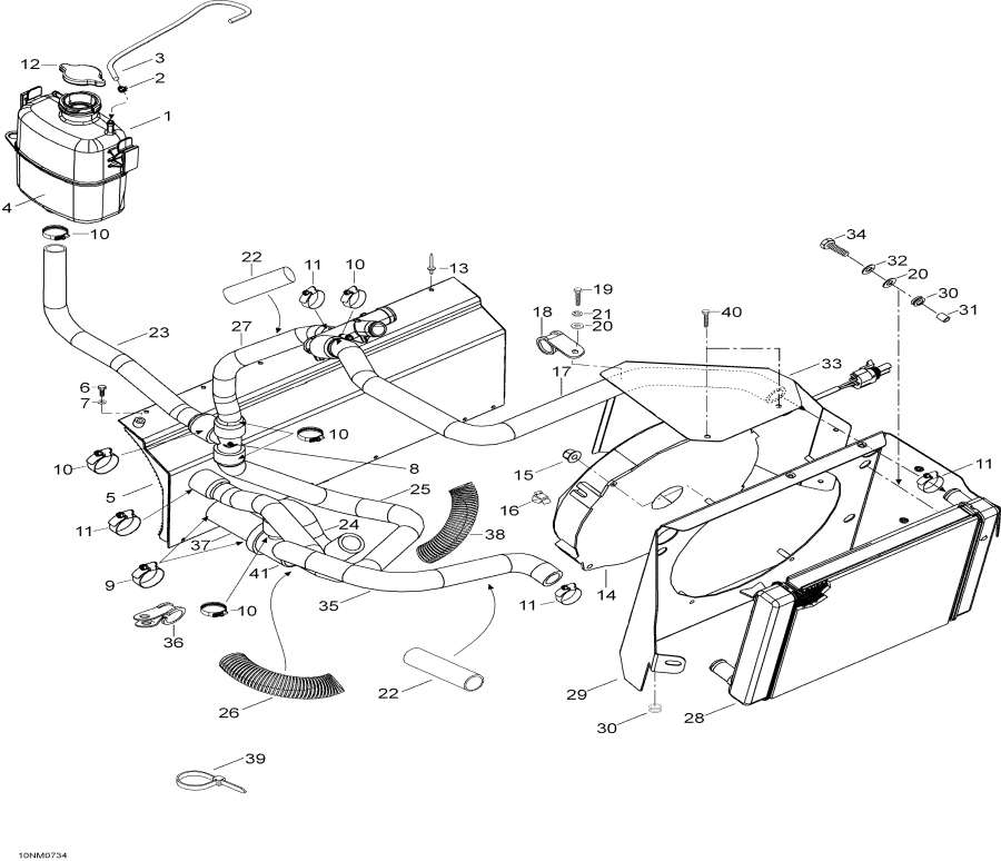 Snowmobiles Lynx  -  System - Cooling System