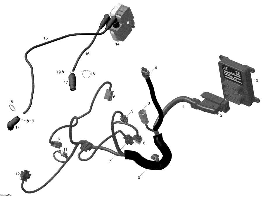  lynx  -     Electronic Module / Engine Harness And Electronic Module