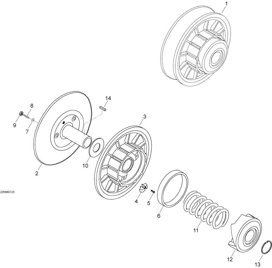 Snow mobile Lynx  -   - Driven Pulley