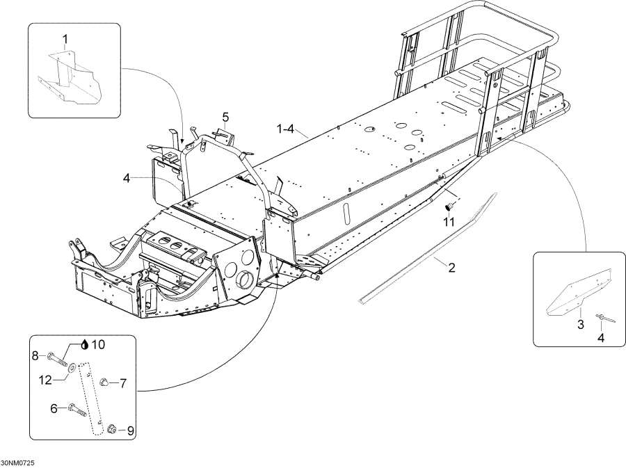 Snowmobile   - Frame,