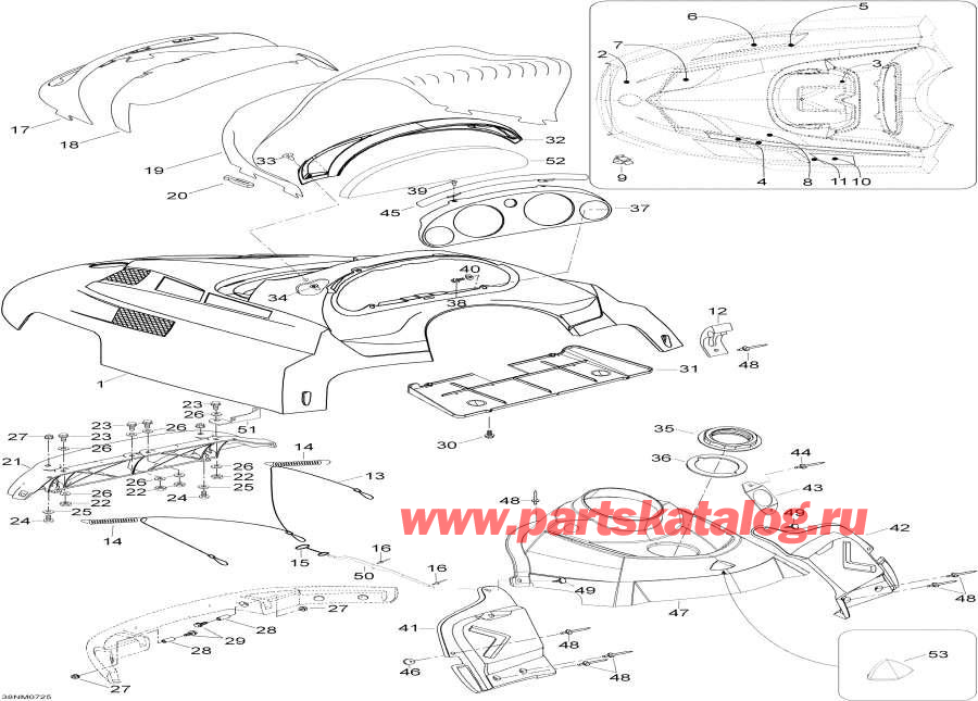 Snowmobiles Lynx  - Hood - Hood