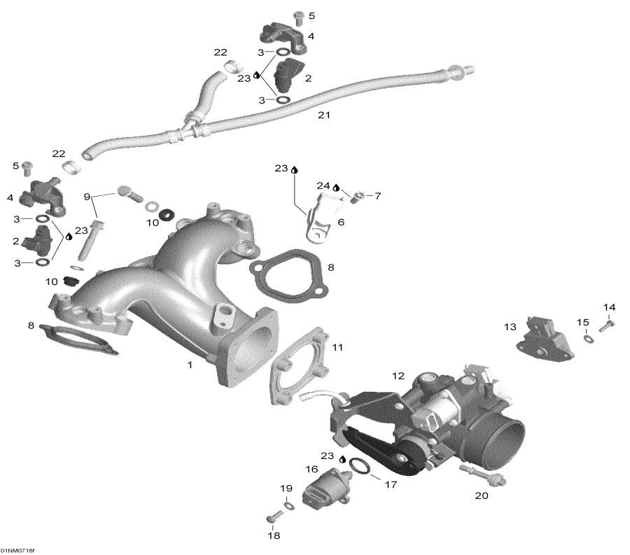 Snowmobile   - Inletmanifold / 