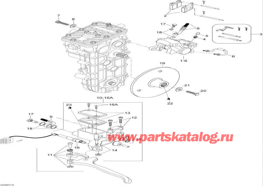 Snow mobile lynx  - Hydraulic  / Hydraulic Brake