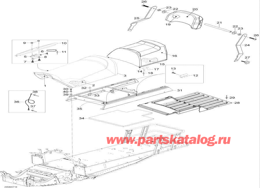 Snow mobile   - Seat - 