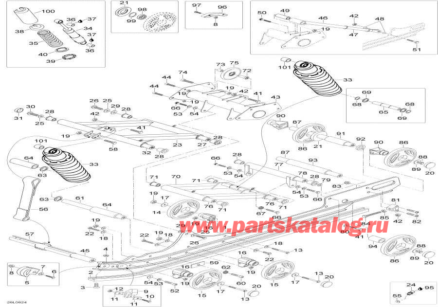 Snow mobile   -   / Rear Suspension