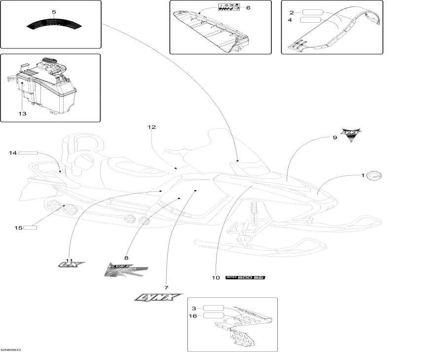 Snow mobile �����  - �������� / Decals