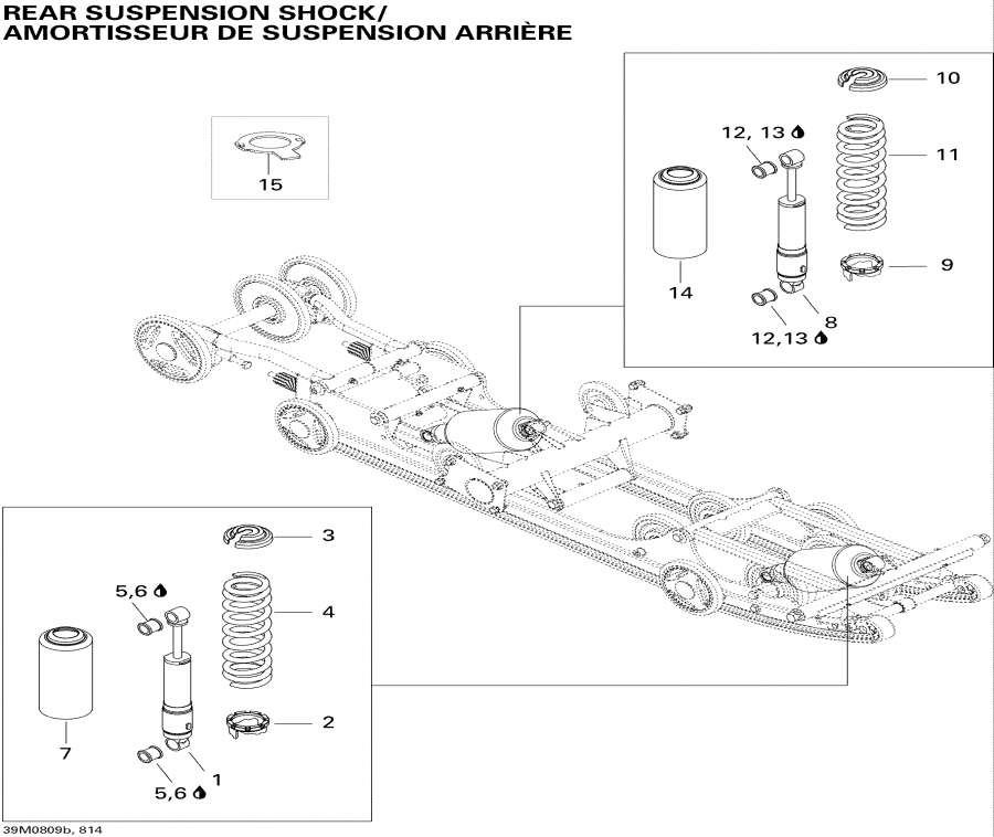  Lynx  - Rear Suspension Shocks V-156 -   Shocks V-156