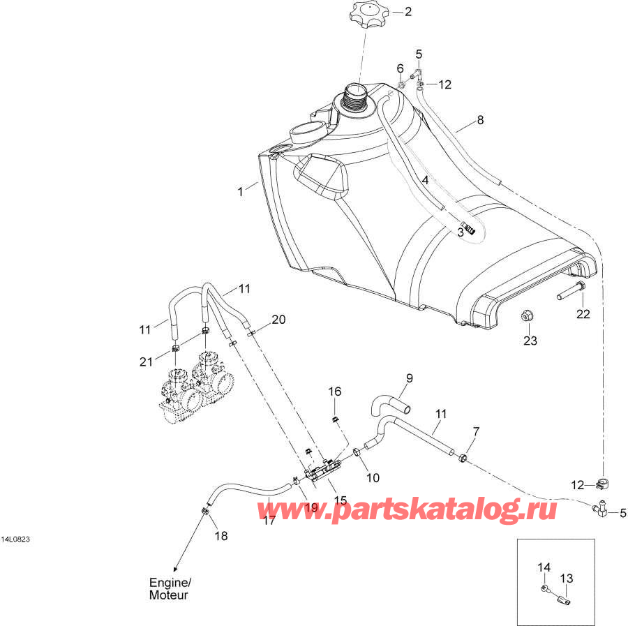 Snowmobiles lynx  - Fuel System,��������� �������