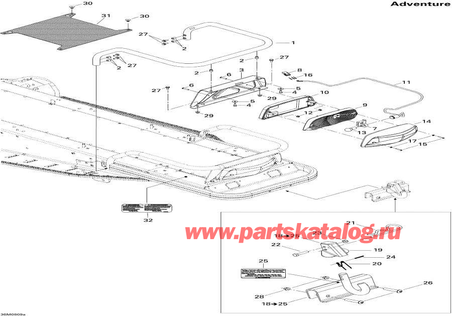 Snowmobiles lynx  - Luggage Rack Adventure / Luggage Rack Adventure