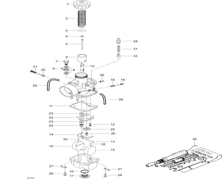 Snow mobile Lynx  -  / Carburetor