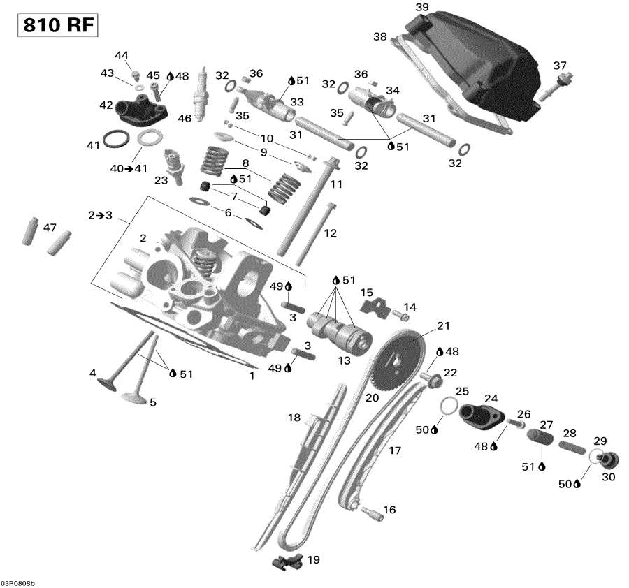  lynx  - Cylinder Head, Rear /   , Rear