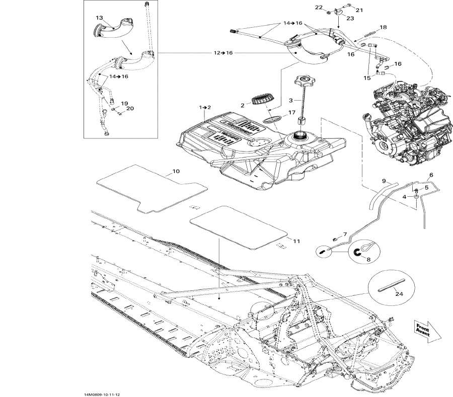 Snowmobiles Lynx  - Fuel System