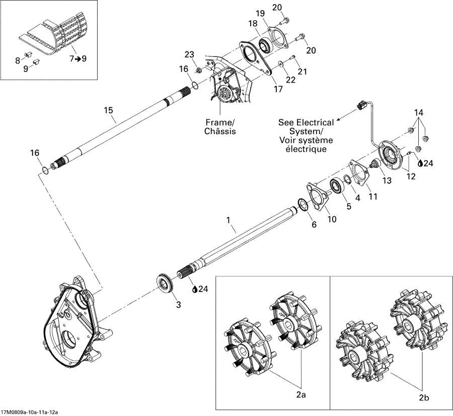 Snowmobile lynx  - Drive System 1, Ranger