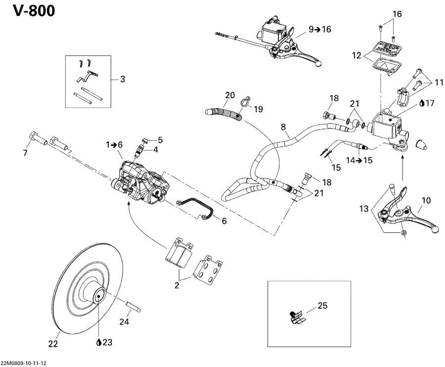 Snowmobile lynx  - Hydraulic Brakes Ranger