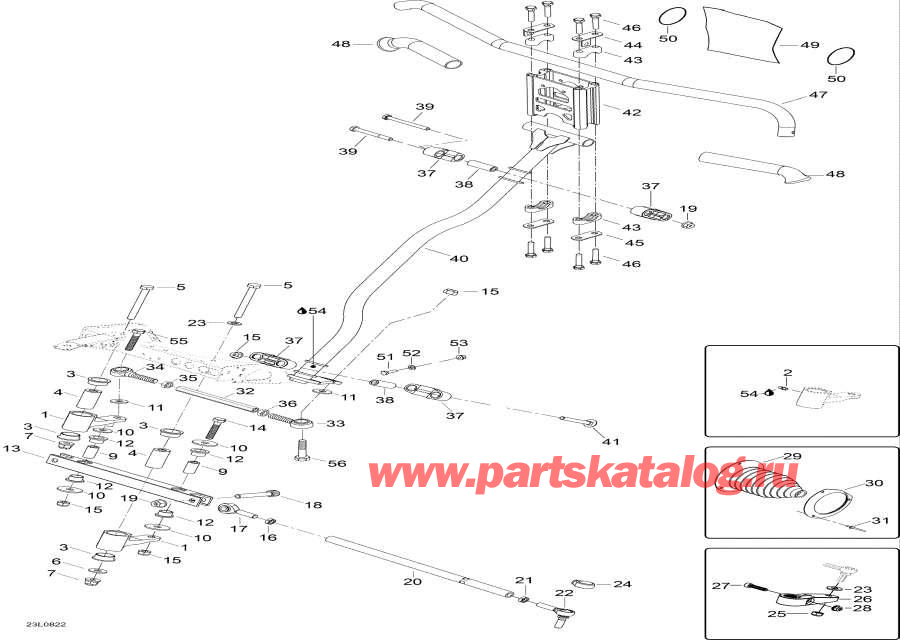 Snow mobile   - Steering System