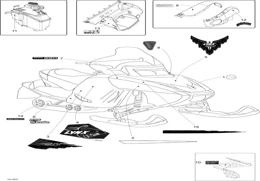 Snow mobile �����  - Decals - ��������