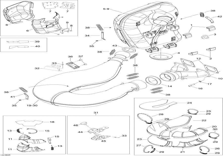 Snowmobile   - Exhaust System -  