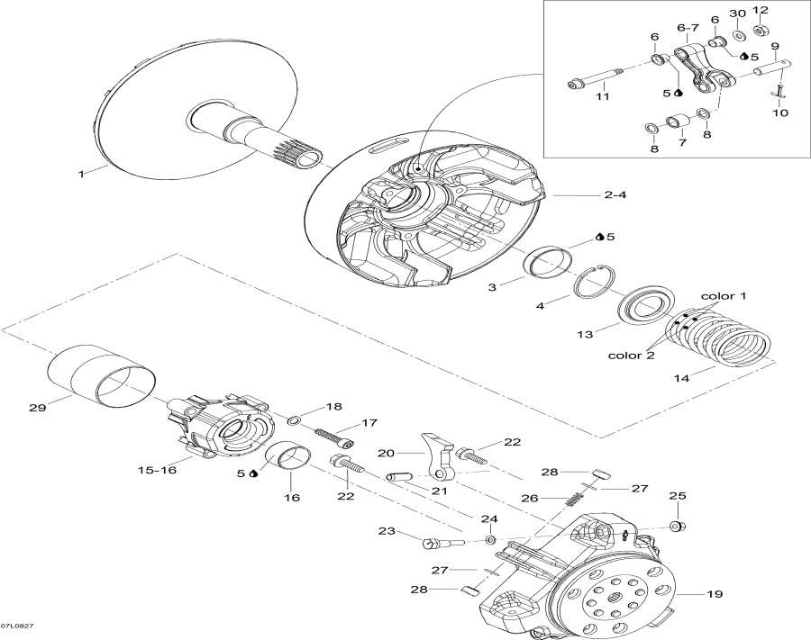 Snowmobiles lynx  -   / Drive Pulley