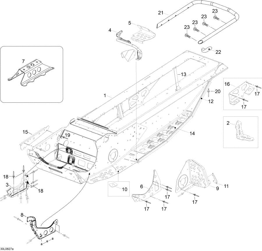 Snow mobile lynx  -  / Frame