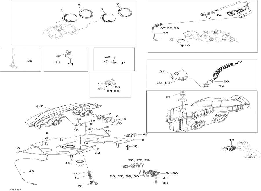Snow mobile lynx  - Electrical System