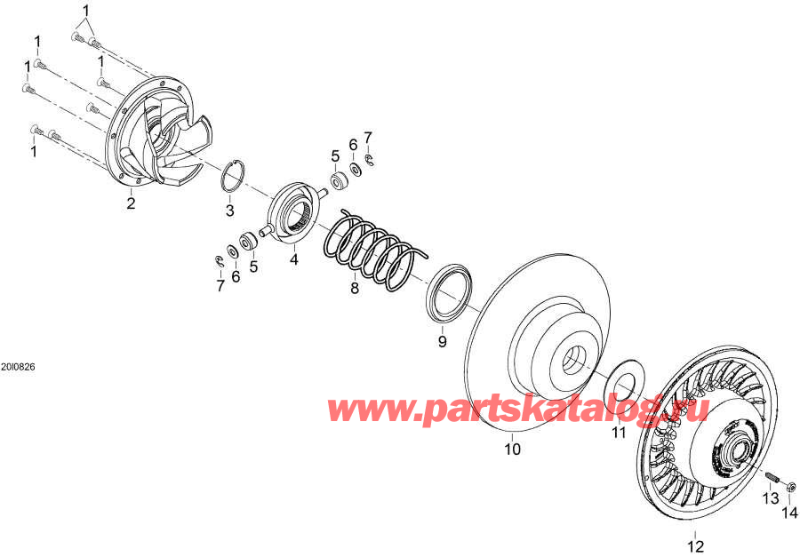  lynx  - Driven Pulley -  