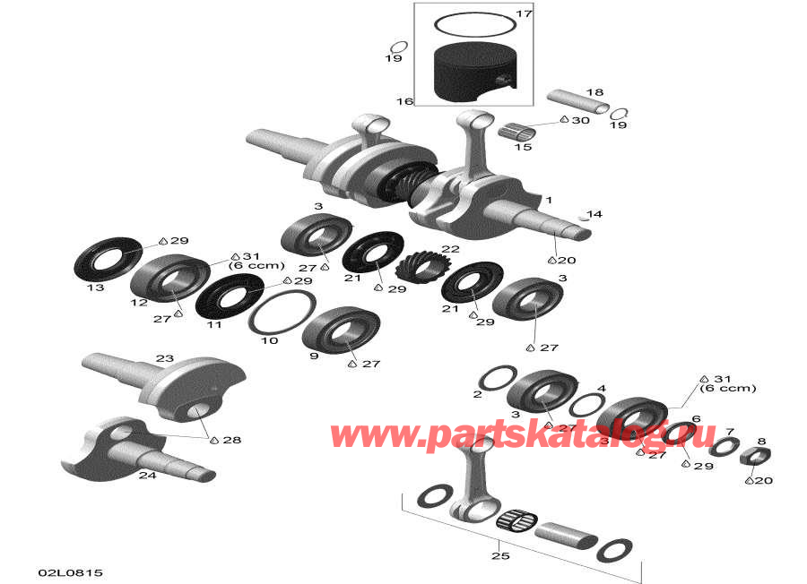  Lynx  - Crankshaft And Pistons -   