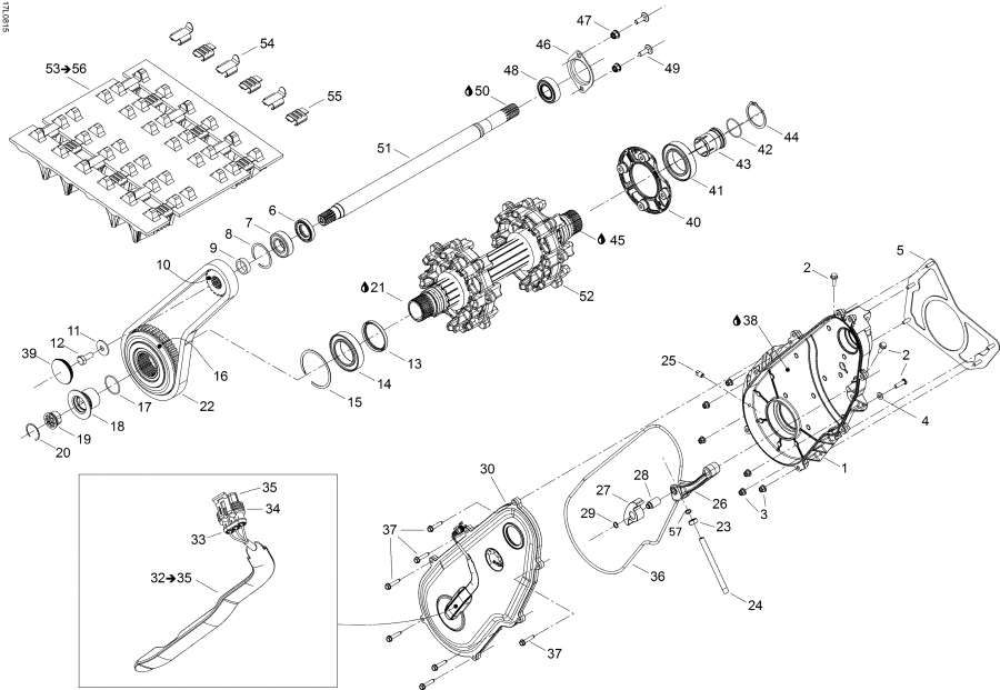 Snowmobile Lynx  - Drive System,Drive System