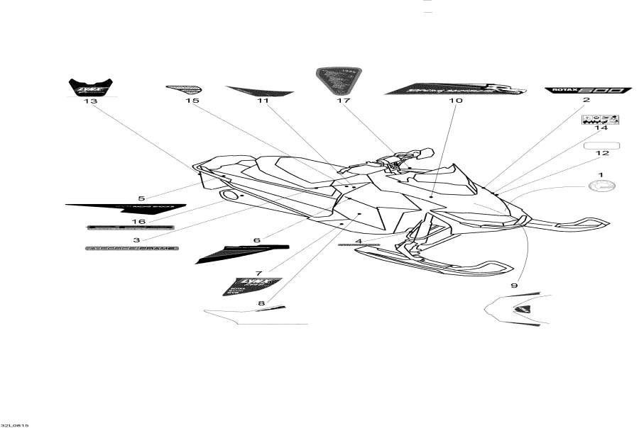 Snowmobiles Lynx  - Decals - 
