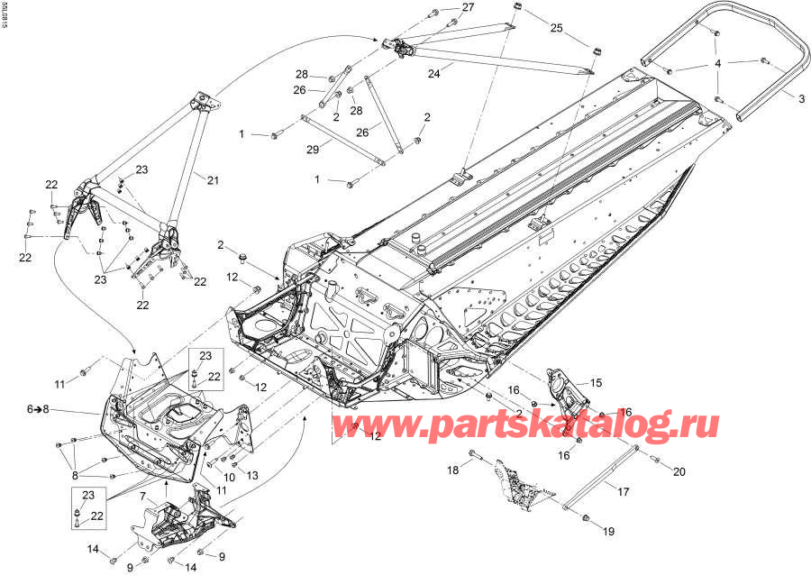 Snowmobile Lynx  - Frame And Components /   Components