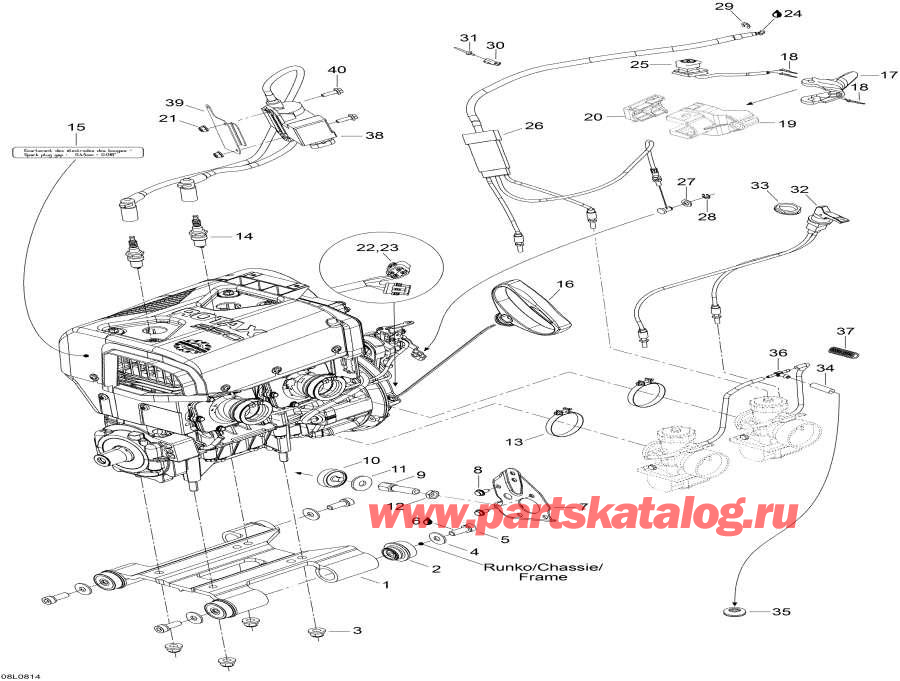 Snowmobiles lynx  -    Sport / Engine And Engine Support