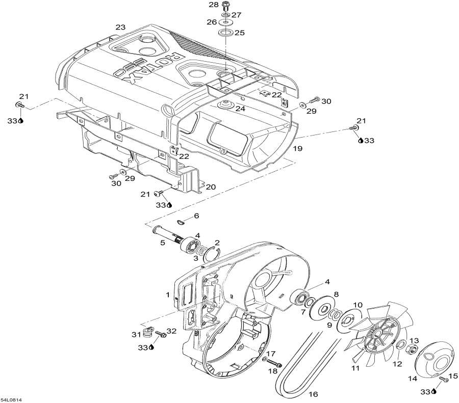 Snow mobile   - Fan  Fan  - Fan And Fan Housing