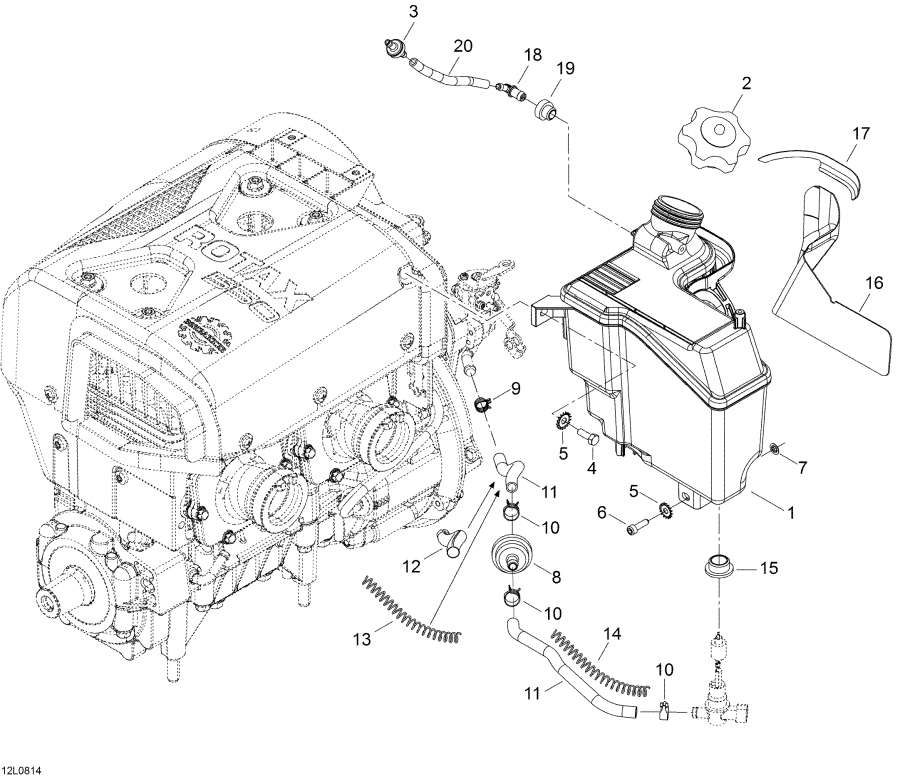 Snowmobile   -    Sport / Oil Tank And Support