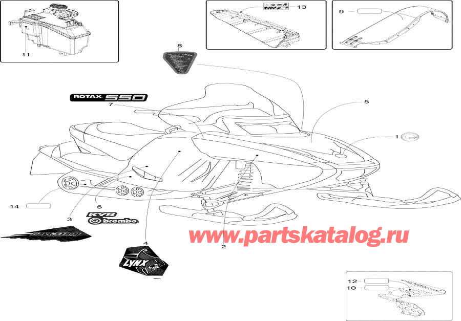 Snowmobile   - Decals / 