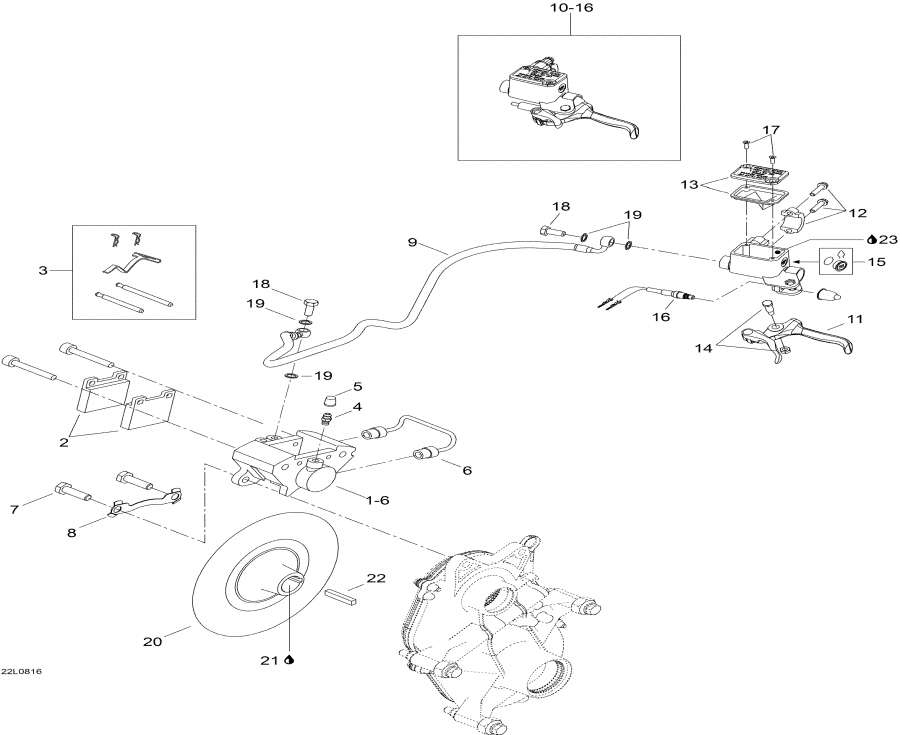 Snowmobiles lynx  - Brake - 