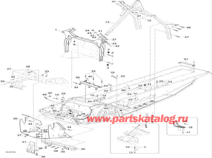 Snowmobiles lynx  - Frame And Components -   Components
