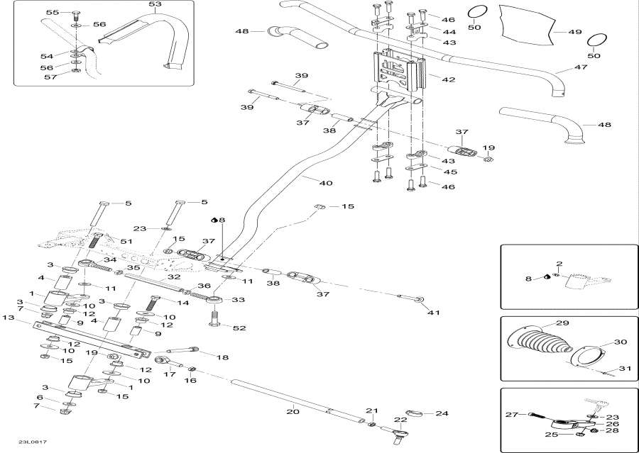 Snow mobile   -   System / Steering System