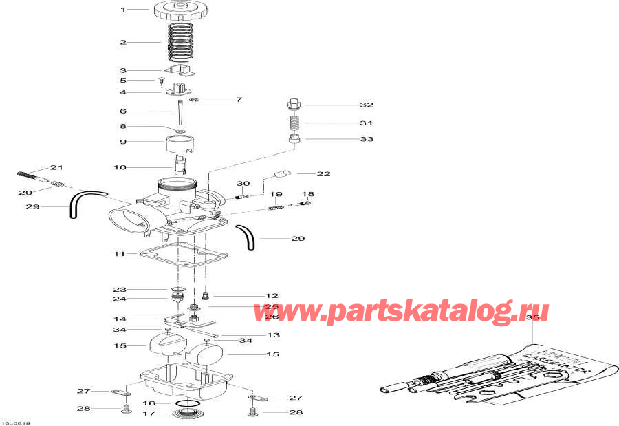 Snowmobile Lynx  - Carburetor - 