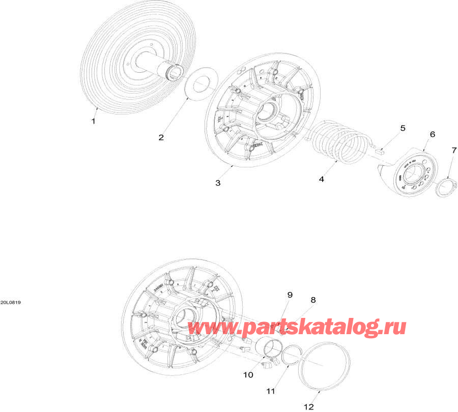 Snowmobile   - Driven Pulley