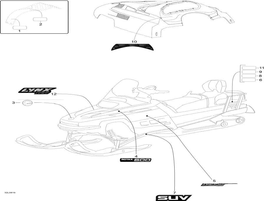 Snowmobile �����  - Decals / ��������