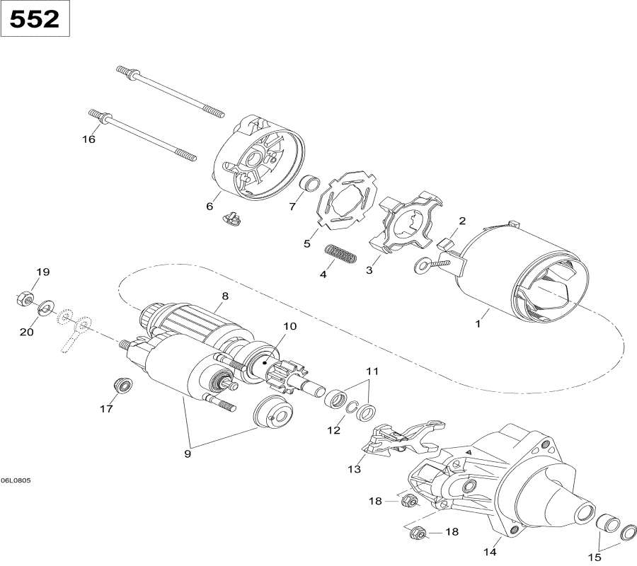 Snowmobiles   - Electric Starter 552