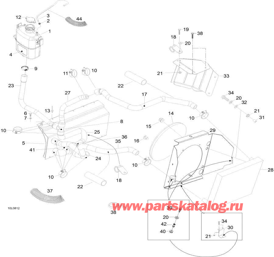 Snowmobile Lynx  - Cooling System /  System